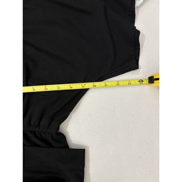 Max Studio Wide Leg Jumpsuit Short Sleeve Knit Stretchy Size Medium - Picture 13 of 15